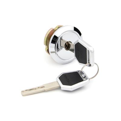 China 31mm Long  Rim Cylinder Lock H59 Brass Cylinder Black Color 90° Rotation for sale