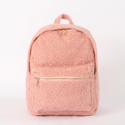 China Teens Soft Cute Backpack Plush Backpack Soft Plush School Teddy Backpack for sale