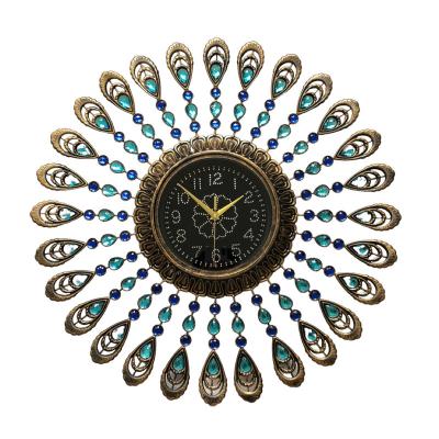 China Antique Retro Eye Blue Eye Style Wall Clock Decor Gift Insti Room Decor Circular Circular Wall Clock Decor Antique Retro Eye Turkish Clock for sale