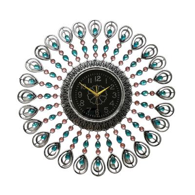 China Antique Retro Eye Blue Eye Style Wall Clock Decor Gift Insti Room Decor Circular Circular Wall Clock Decor Antique Retro Eye Turkish Clock for sale