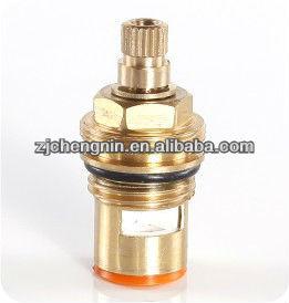 China Valve Core Brass Ceramic Faucet Cartridge Diverter Brass Cartridge for sale