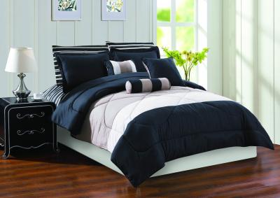 Chine Couette en microfibre imprimée en noir et blanc, taille reine, couette en microfibre pour l'hiver à vendre