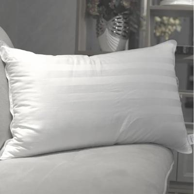 China Machine Washable 100% Cotton Pillow Polyester Down Filling All Cotton Pillows Satin Stripe Pillow for sale