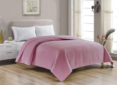 China Soft Polyester Ultrasonic Bedspreads And Comforters Brick Red Cozy Home Decor Lightweight Bedspreads for sale