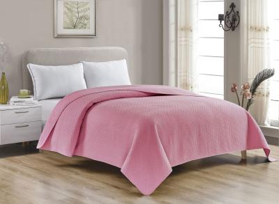 China Hypoallergenic Bed Spread Ultrasonic Polyester Fiber Quilted Bedspreads Cationic Style for sale