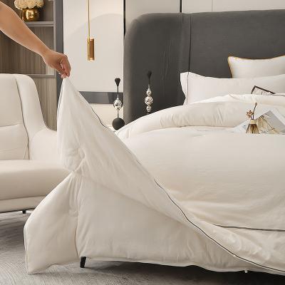 China White Zipper 4 Seasons Comforter Set Hypoallergenic And Machine Washable for sale