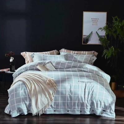 China Soft Cotton Printed Duvet Cover Set With Zipper Closure For Modern Bedroom DéCor for sale