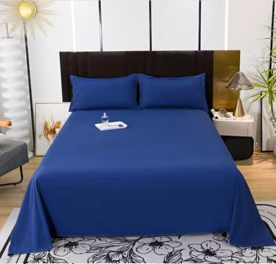 China Egyptian Cotton Hypoallergenic Bedding Set All Season Plain Sheet Set with Soft Pillowcases for sale