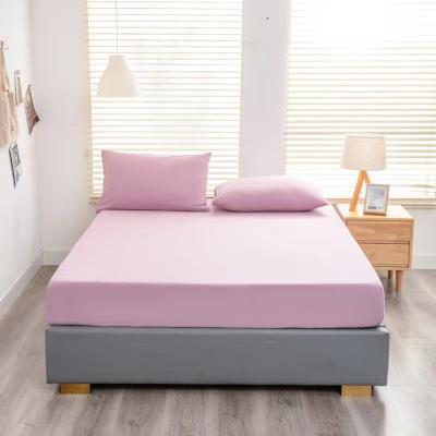 China Custom Color 100% Cotton Sustainable Bed Sheets Pure Cotton Bed Sheets  All Season for sale