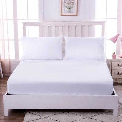 China Soft Cotton Bedding Set King White Breathable 400 Thread Count Cotton Sheets for sale