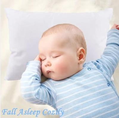 China Soft Safe All Season Kids Pillow Newborn Pillow Solid Color Breathable With Microfiber Filling for sale