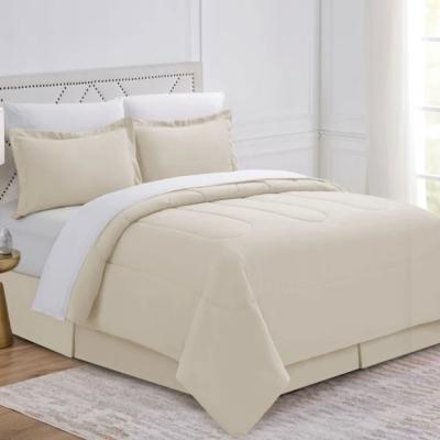 China Beige Organic 300 TC Cotton Comforter Virgin Fiber Wholesale Te koop