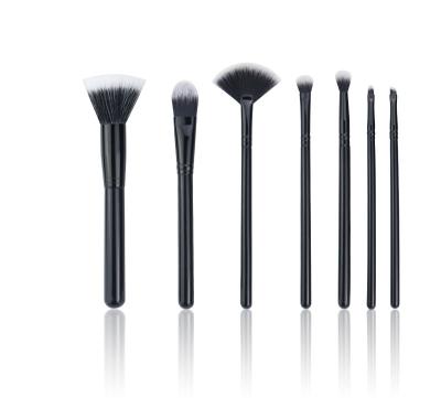 China Angular Blush Brush Make To Set UpLS Makeup Brush Kit Wholesale Wood Handle Private Luxury Black Label Base Cosmetic Brushes for sale