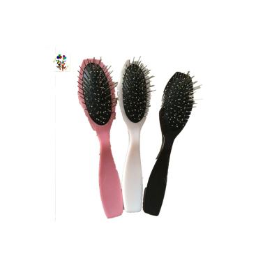 China Plastic Steel+plastic Anti-static Handle Professional Wigs Tools Steel Comb HPC-0129 for sale