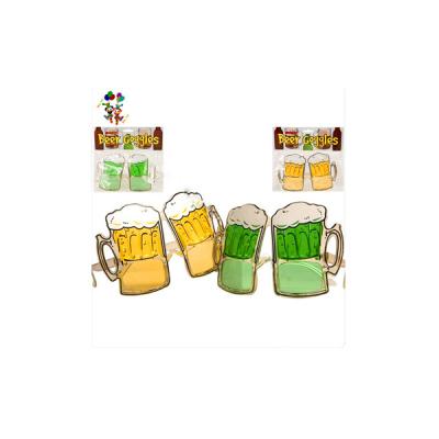 China Fashion Sunglasses Novelty Beer Party Yellow Green Funny Sunglasses HPC-0603 for sale