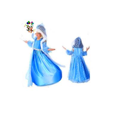 China Elsa Movie Party Princess Costume Capes Fancy Dress Elsa Movie Party Kids Princess Costume With Cowl HPC-0548 for sale