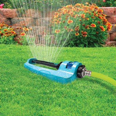 China Garden Water Irrigation 4,400 Square Foot Indestructible Jumbo Cover Turbo Metal Base Adjustable Oscillating Sprinkler for sale