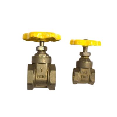 China 3 Inch High Quality General Pn16 BSP Sanitary NPT Threaded Brass Gate Valve for sale