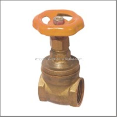 China General PN 20 Gate Valve Valve Body Steel Brass Handlewheel FXF BSP Flat Thread for sale