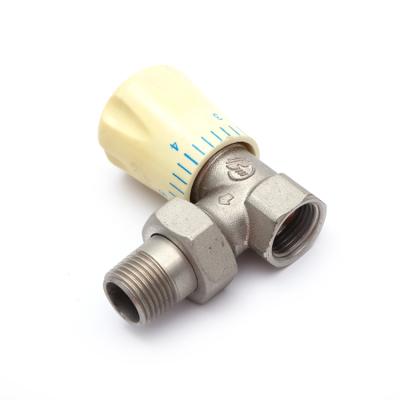 China General Chinese Thread 1/2 Inch Brass Plastic Handwheel Heater Radiator Valve PN20 FXM ISO228/1 for sale