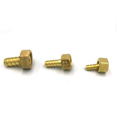 China Building Material Stores Brass Pneumatic Connector Spout Female Hose Ends for sale