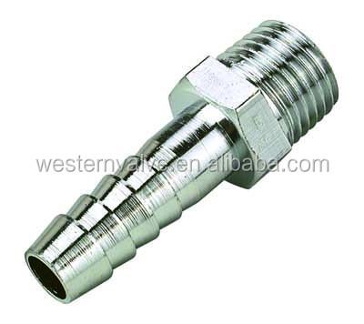 China Garment Shops Chrome Plated Brass Pneumatic Hose Fitting Nozzle Fitting for sale