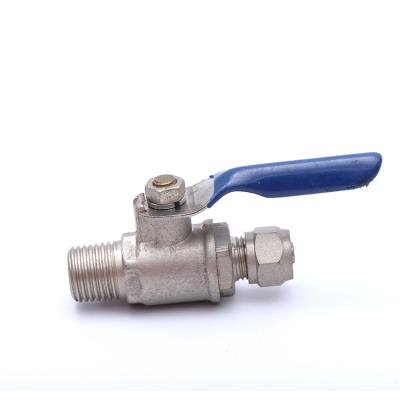 China OEM& General DOM Customized Forging Brass Micro Pressure Pneumatic Mini Ball Valve for sale