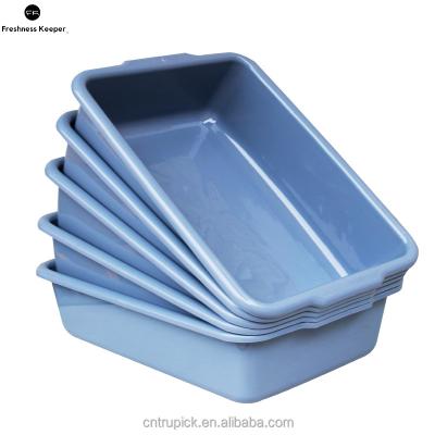 China Stackable Home Restaurant Kitchen Food Storage Container Rectangular Box Large Plastic Bus Tub for sale