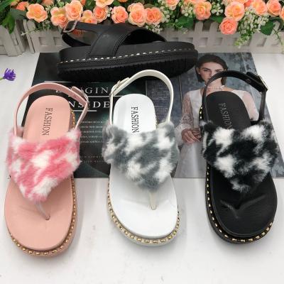 China New Fashion Trend SandalsCasual Flat Outer Wear Women's Shoes Lightweight Soft Unique Baiyi Sandals for sale