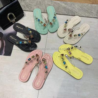 China Custom fashion trend baiyi beach garden flip flops slipper PVC flip flop islander flip flops slippers for sale