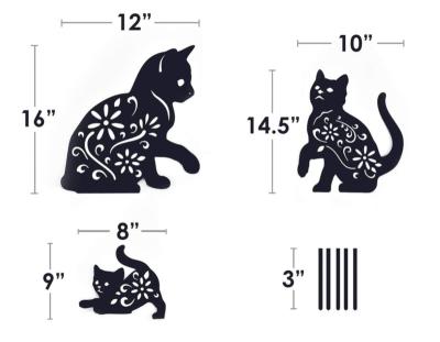 China China New Arrival Black Cat Garden Outdoor Decorative Ornament Acrylic For Sale for sale