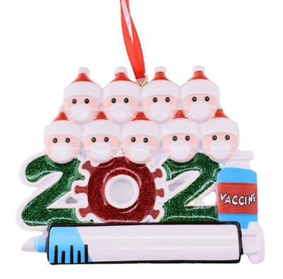 China Hot Selling Personalized Eco-friendly Bauble Decoration Family Christmas Hanging Ornament for sale