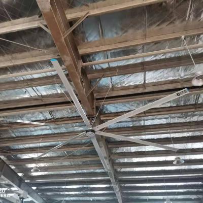 China Heavy Duty Big Industrial Ceiling Fan Reversible Giant HVLS Ceiling Fan 24ft for sale