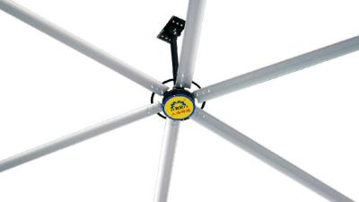 China Metallic Outer Rotor Industrial Ceiling Fan Airflow Brushless DC Motor 14300m³/min Air Flow for sale