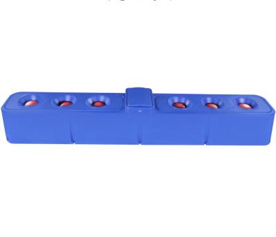 China Cattle Water Trough TPT401BLH is a blue corrosion-resistant trough with six holes en venta