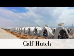 Weather Resistant White Plastic Calf Hutches