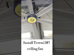 Alloy Blades 55r/min Industrial Ceiling Fan with 1400m2 Coverage