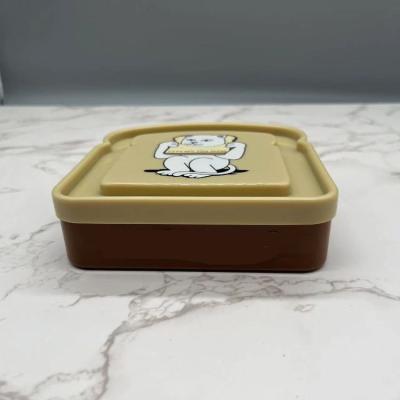 China Cheapest Logo Cheapest Pp Food Grade Brown Bento Cartoon Themed Lunch Sandwich Customized Print Microwavable Customized Breakfast Box for sale