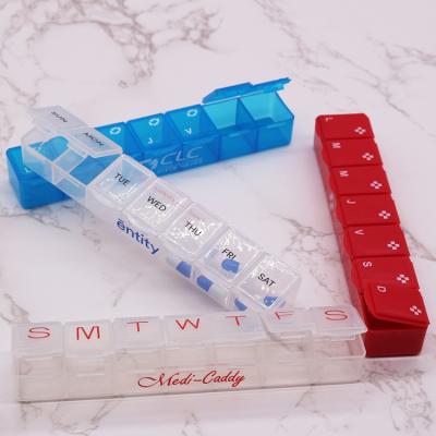 China High Quality Cute Quick Refill Airtight Case PP Box Modern Weekly Online Pill Box for sale