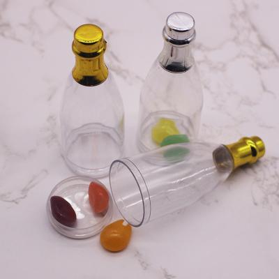 China Recycled airtight plastic dessert candy materials candy tube container wedding box transparent candy jar for sale