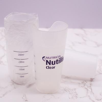 China White Graduated Water Measuring Transparent Plastic Cup Modern Price Beverage Container Fashion Milk for sale