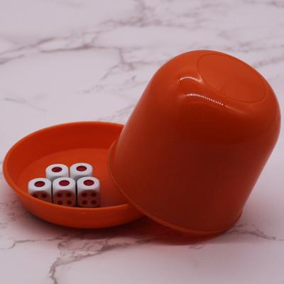 China Wholesale Simple Non Logo Promotional Shaker Game Raffle Cheap Logo Dice Cup for sale