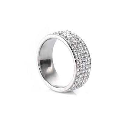 China Men's and Women's Jewelry Ring Series Romantic Zircon Diamond Stainless Steel Fashionable Gold Rings for sale