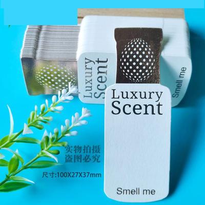 China Promotion Customized Different Shape Absorbent Alibility Good Scent 300gsm Reagent Paper Absorbent Paper Strip for sale