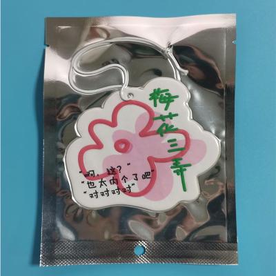 China 2023 Top Selling Gift Factory Supplying Customized CMYK Printing Logo Varied Perfumes Perfume Paper Car Air Freshener for sale