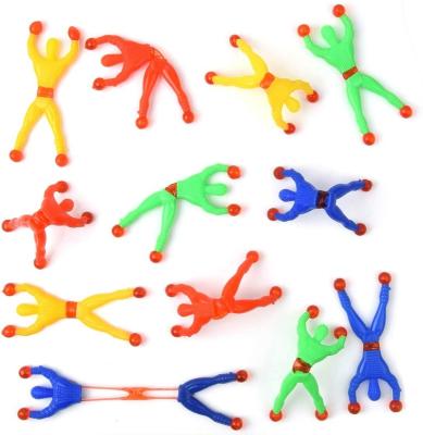 China Multicolor Sticky Action Number Men's Wall Climber Wall Man Rolling Toys Children's Toys For Gift Window Crawler Men for sale