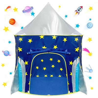 China Toy Rocket Ship Pop Up Kids Tent Soft Spaceship Rocket Indoor Playhouse Tent for Boys and Girls Outdoor Tents for sale