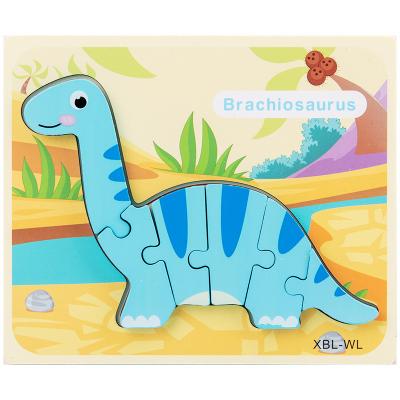 China Toy Explosive Wooden Dinosaur Funny Educational Puzzle 1-2-3-6 Years Baby Boy Educational Toys Wholesale for sale