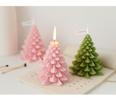 China Beautiful Scented Candles For Home Decor Christmas Tree Shaped Candles Gifts For Women Christmas Candles for sale