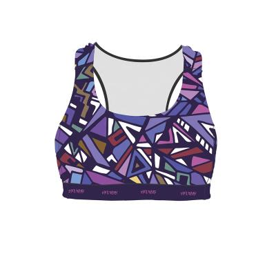 China Antibacterial Sports Bra Wholesale Sublimation Women Sports Running Bra for sale